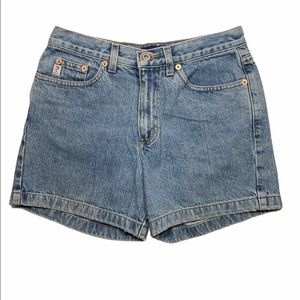 Vintage Guess Light Wash High Waisted Shorts